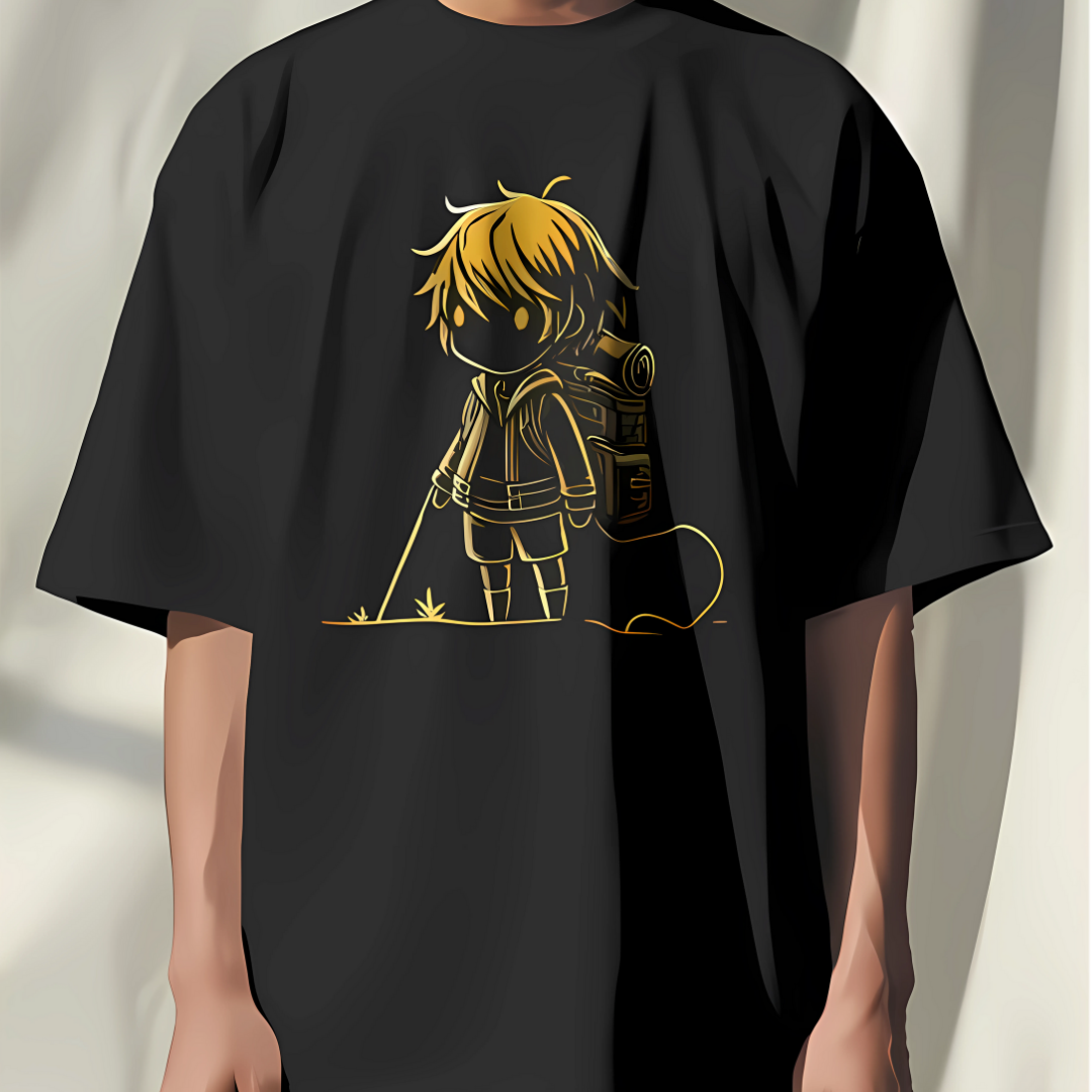 Kawaii T-shirt design featuring adorable kawaii characters, embracing the cute and playful essence of kawaii fashion.